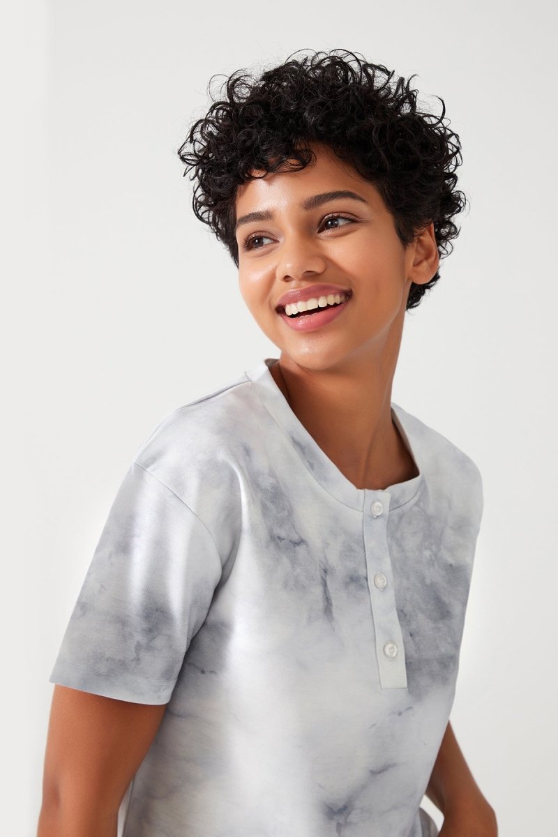 Batik Desenli Kısa Pijama Takımı