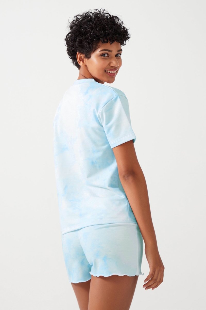 Batik Desenli Kısa Pijama Takımı