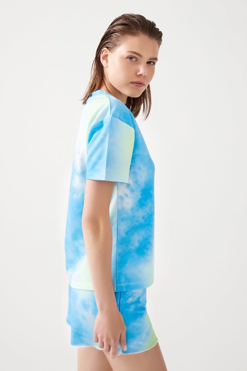 Batik Desenli Kısa Pijama Takımı