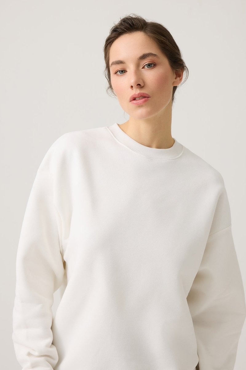 Bisiklet Yaka Bol Sweatshirt
