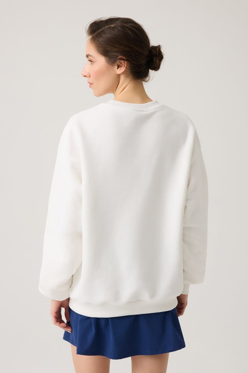 Bisiklet Yaka Bol Sweatshirt