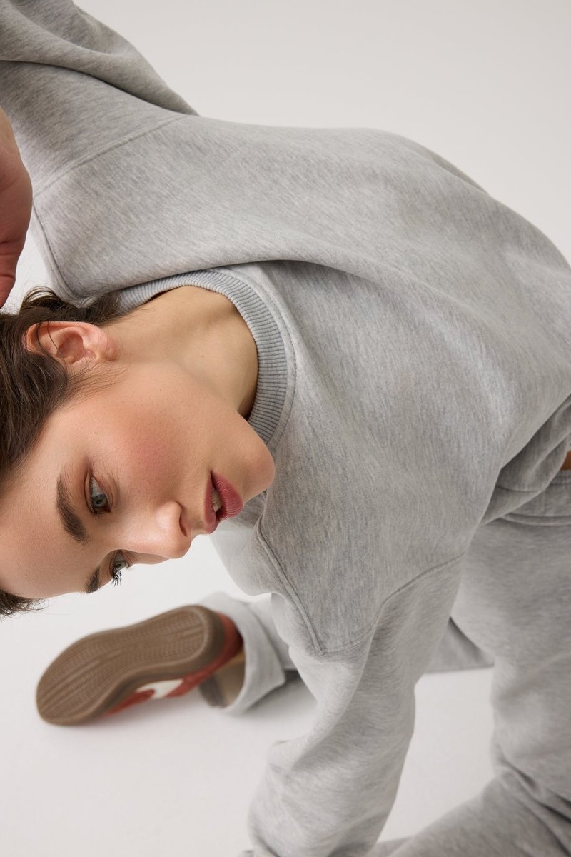 Bisiklet Yaka Bol Sweatshirt
