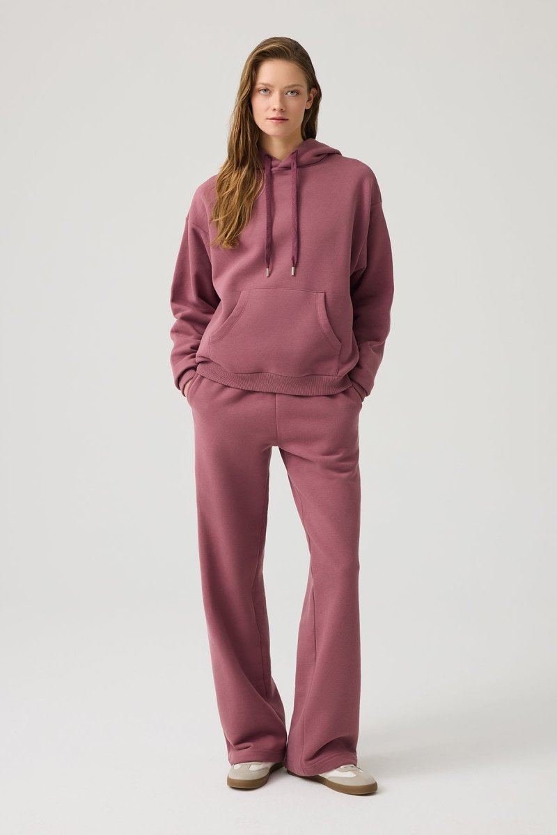 Bol Kesim Kapüşonlu Sweatshirt