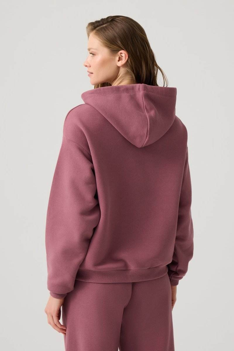 Bol Kesim Kapüşonlu Sweatshirt