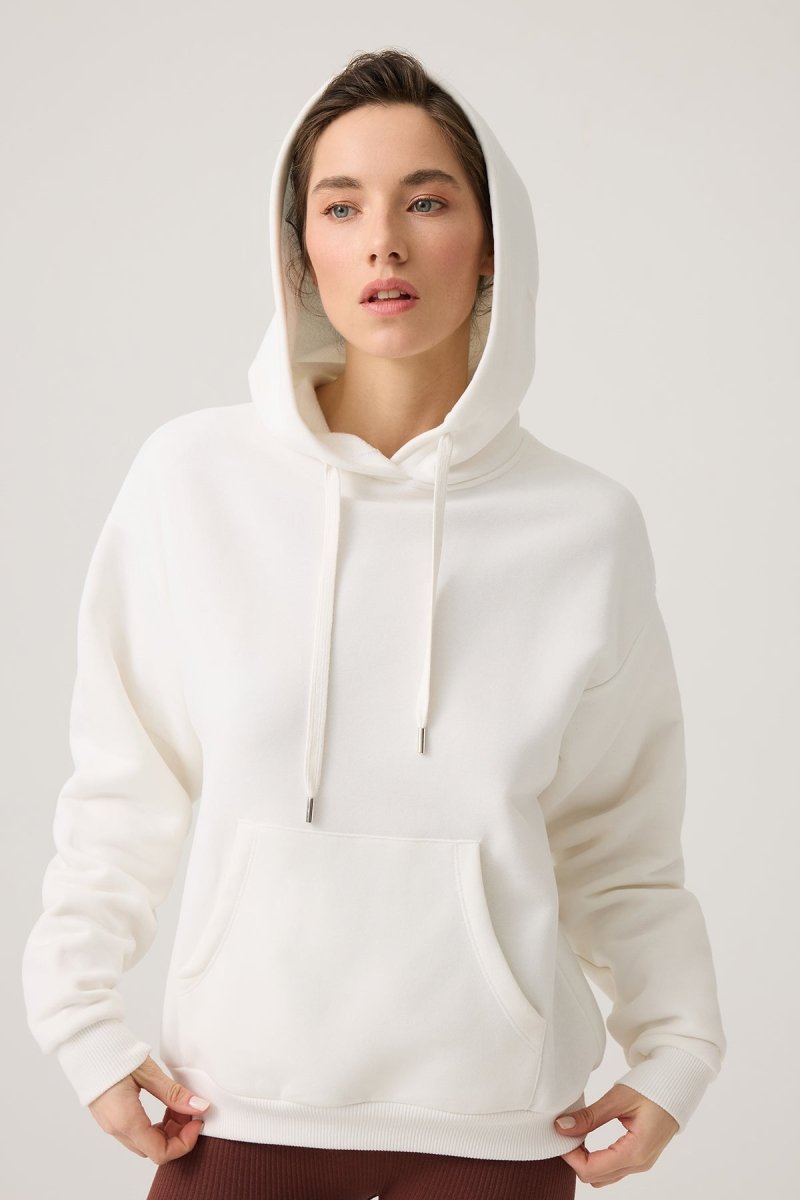 Bol Kesim Kapüşonlu Sweatshirt