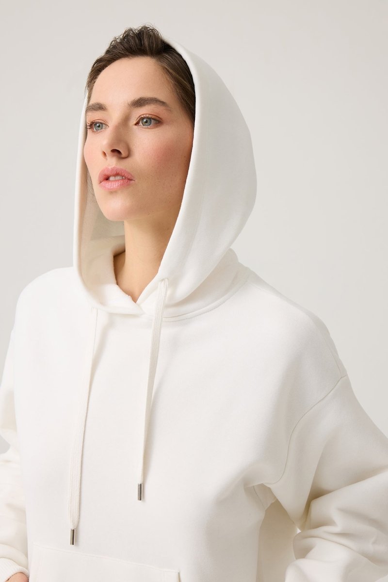 Bol Kesim Kapüşonlu Sweatshirt