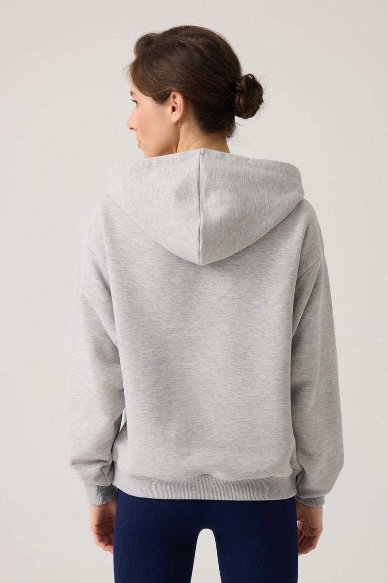Bol Kesim Kapüşonlu Sweatshirt