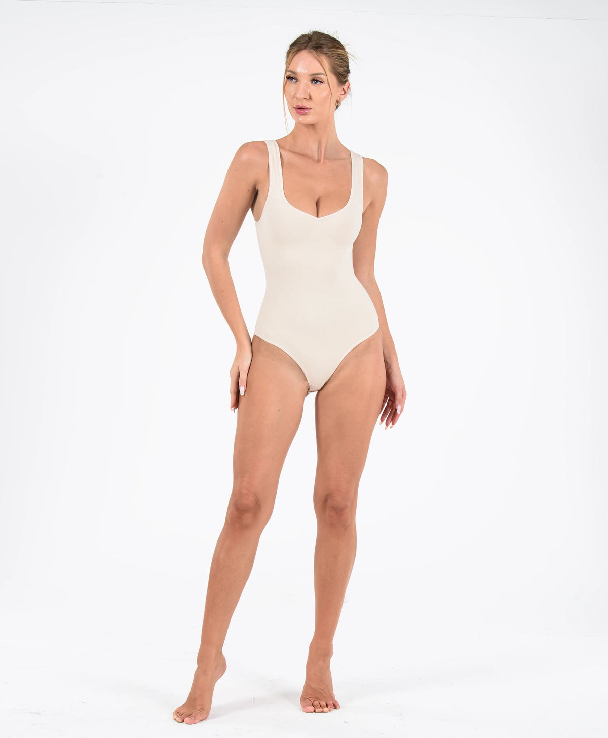 Kalın Askılı Dikişsiz Body Korse