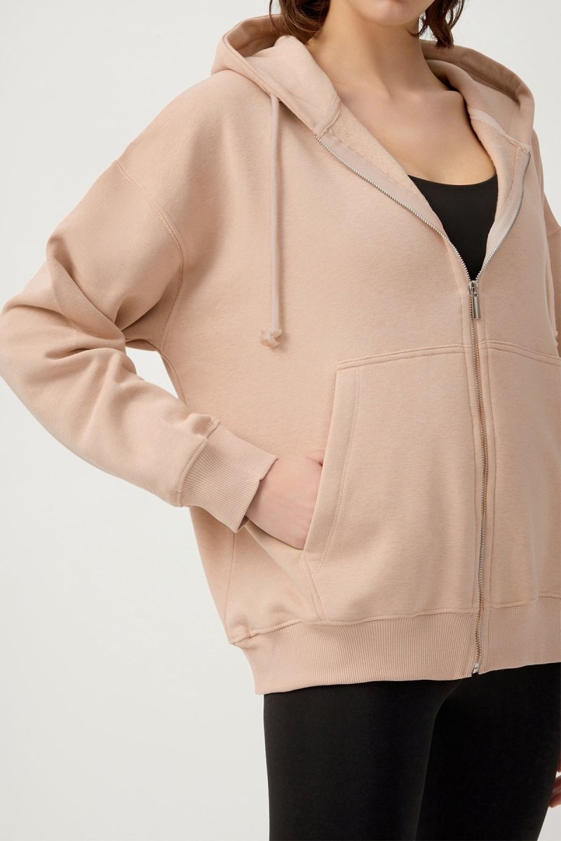 Kapüşonlu Fermuarlı Sweatshirt