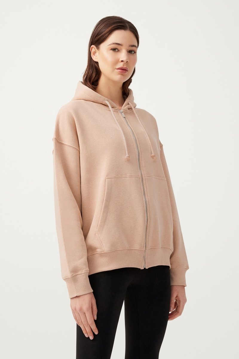 Kapüşonlu Fermuarlı Sweatshirt