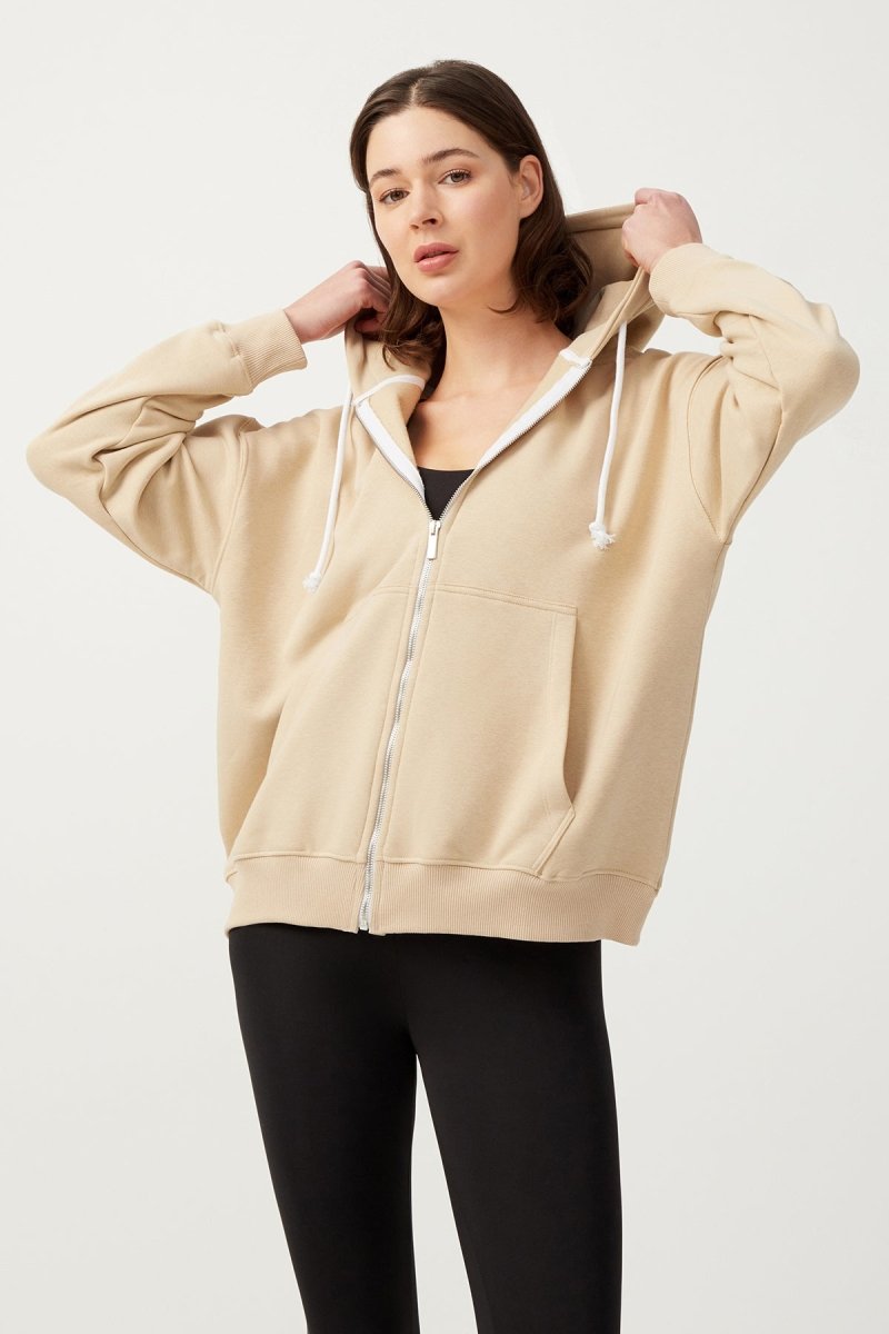 Kapüşonlu Fermuarlı Sweatshirt
