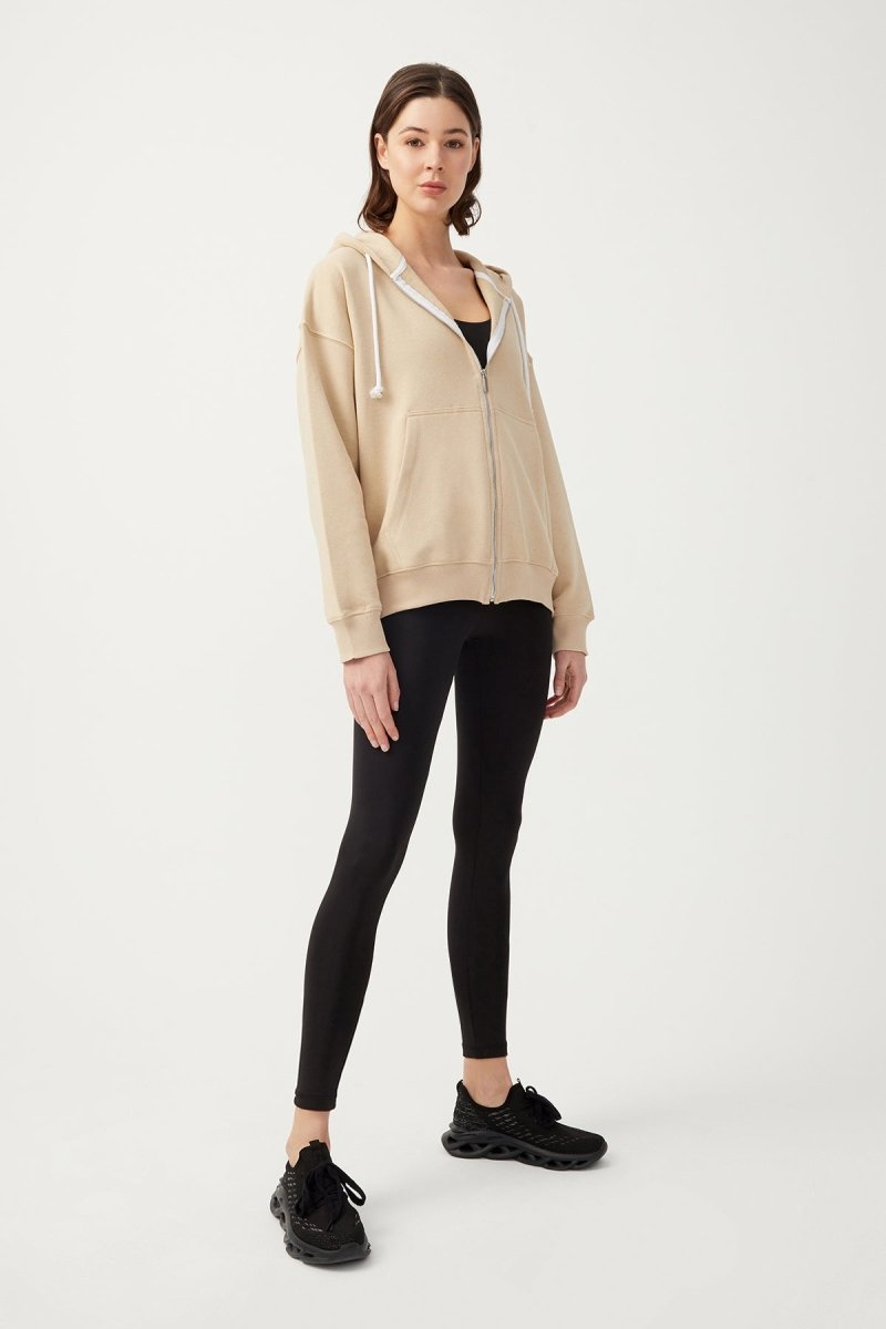 Kapüşonlu Fermuarlı Sweatshirt