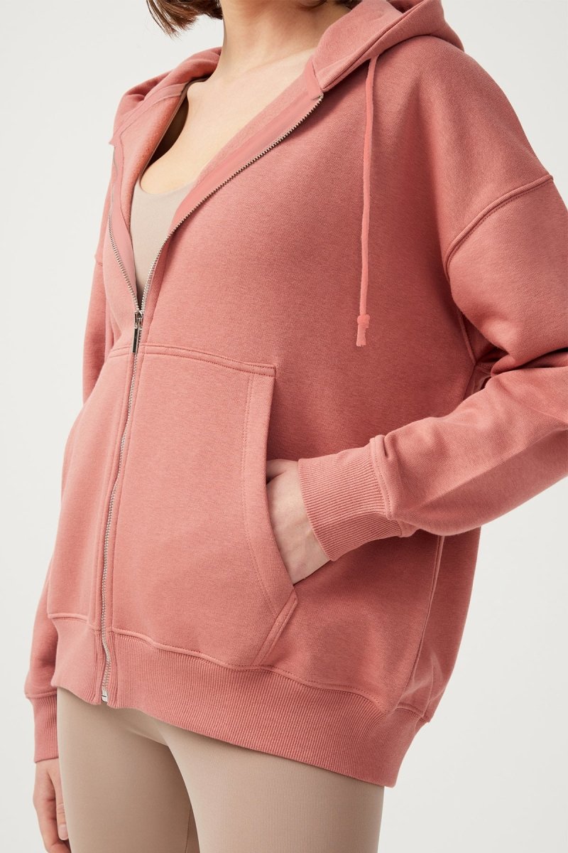 Kapüşonlu Fermuarlı Sweatshirt