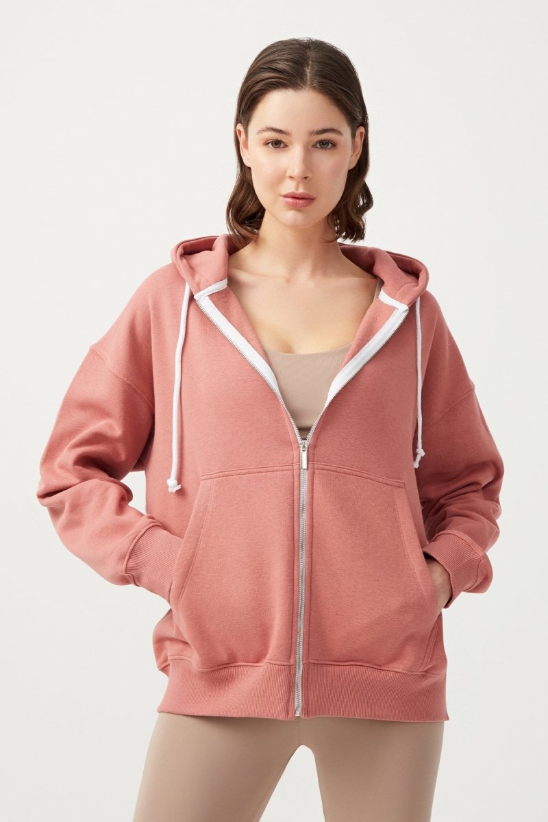 Kapüşonlu Fermuarlı Sweatshirt