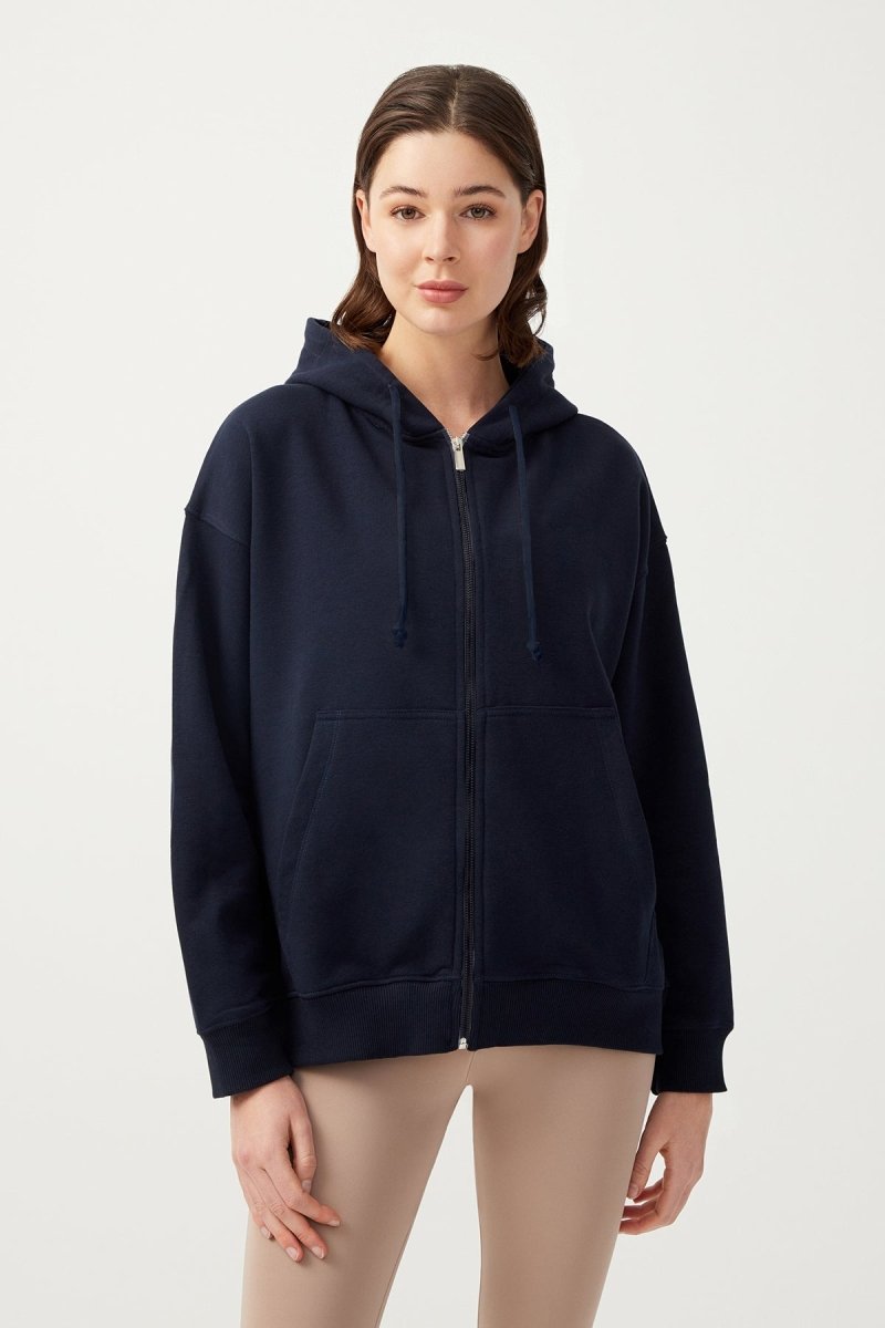 Kapüşonlu Fermuarlı Sweatshirt