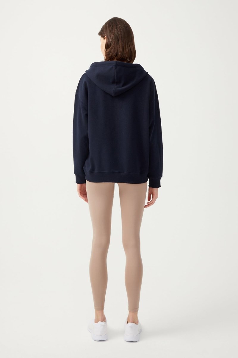Kapüşonlu Fermuarlı Sweatshirt