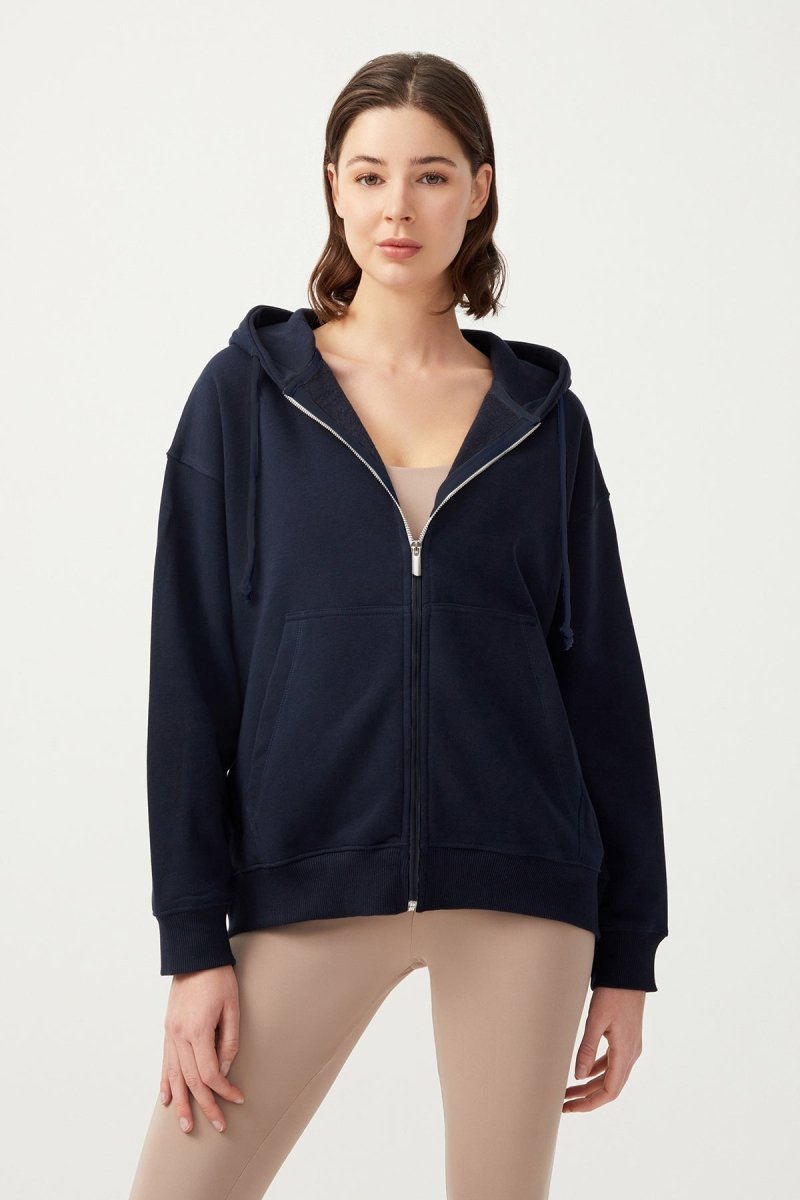 Kapüşonlu Fermuarlı Sweatshirt