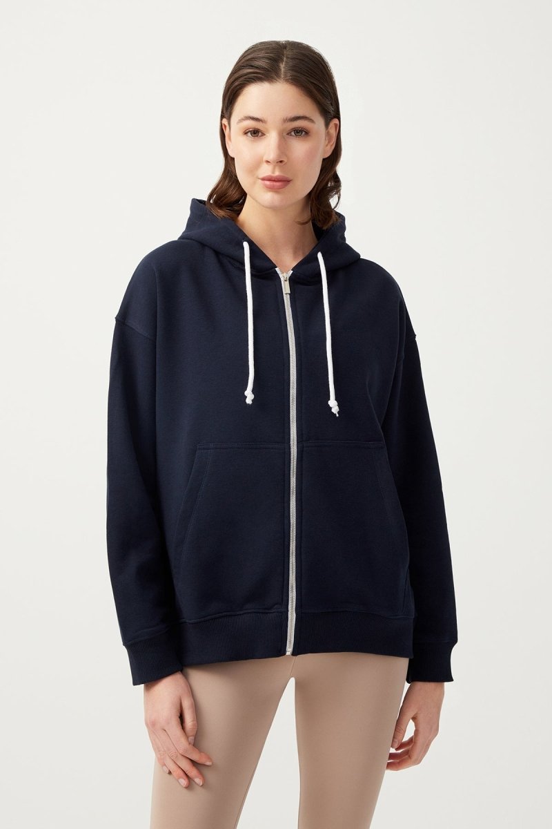 Kapüşonlu Fermuarlı Sweatshirt