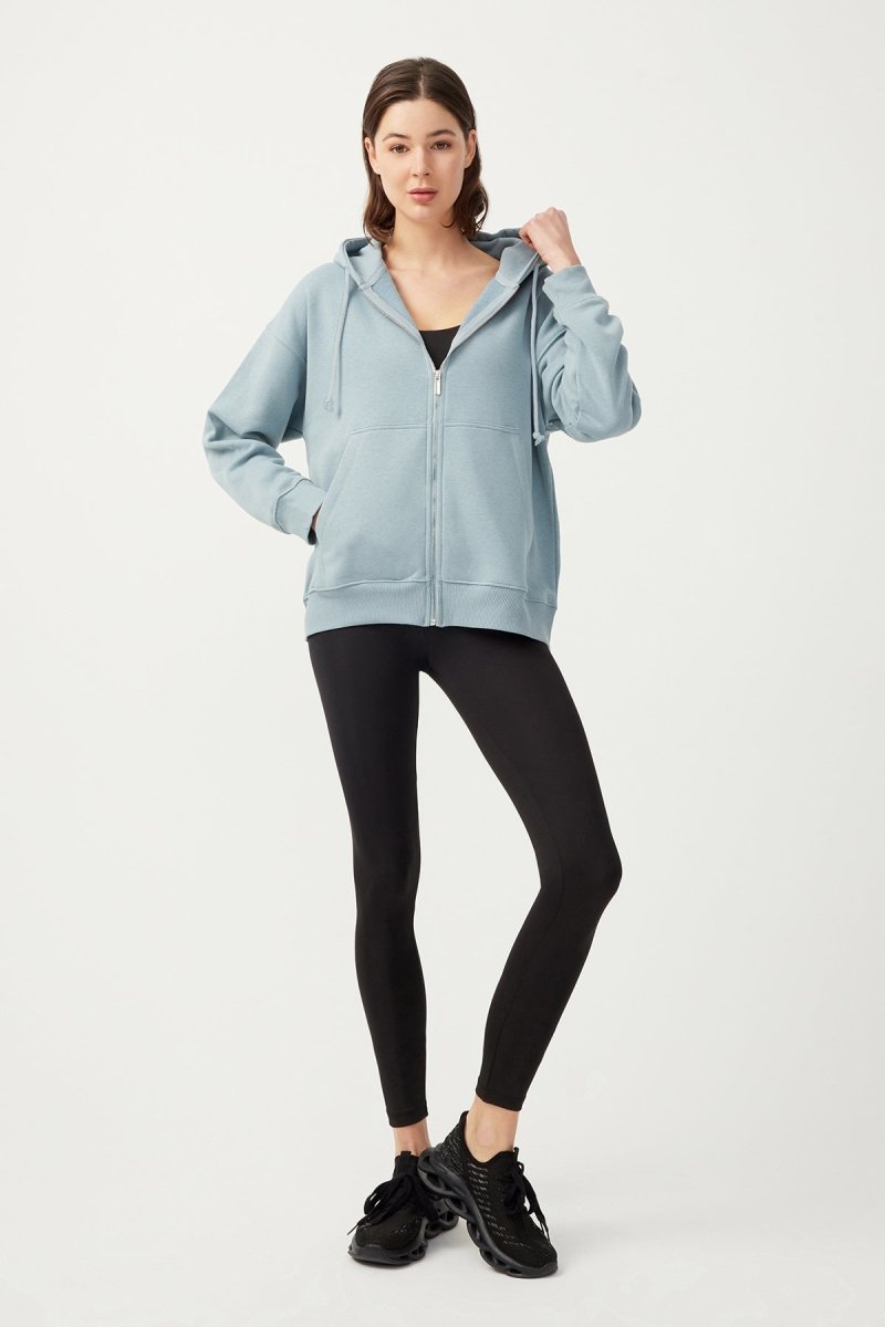 Kapüşonlu Fermuarlı Sweatshirt