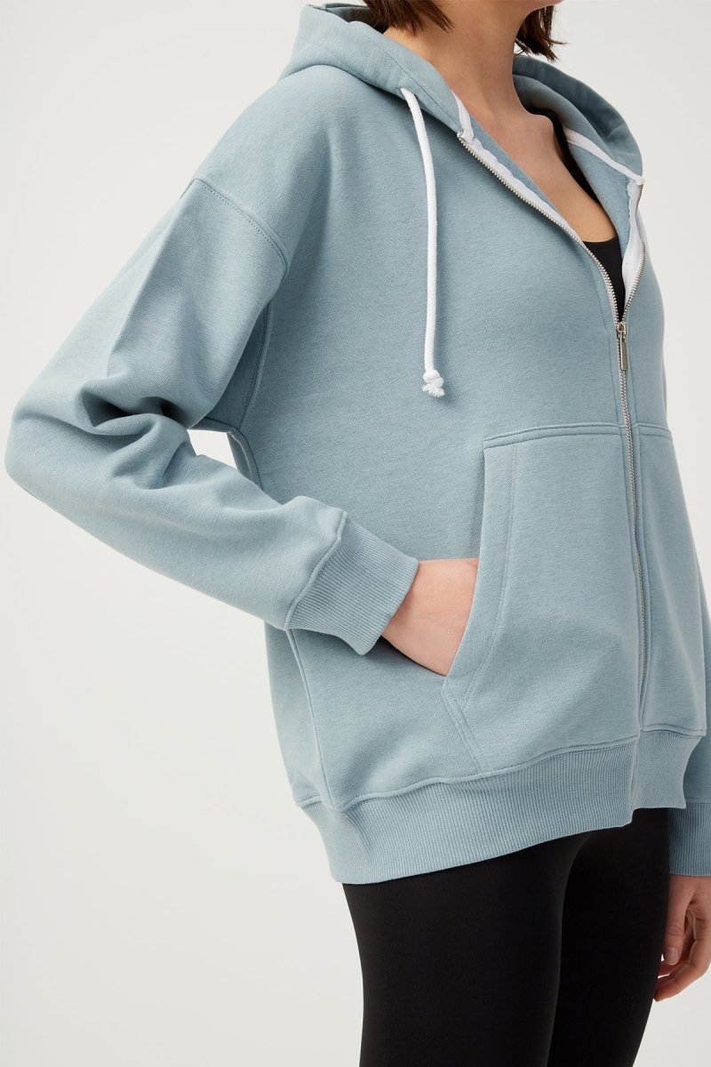 Kapüşonlu Fermuarlı Sweatshirt