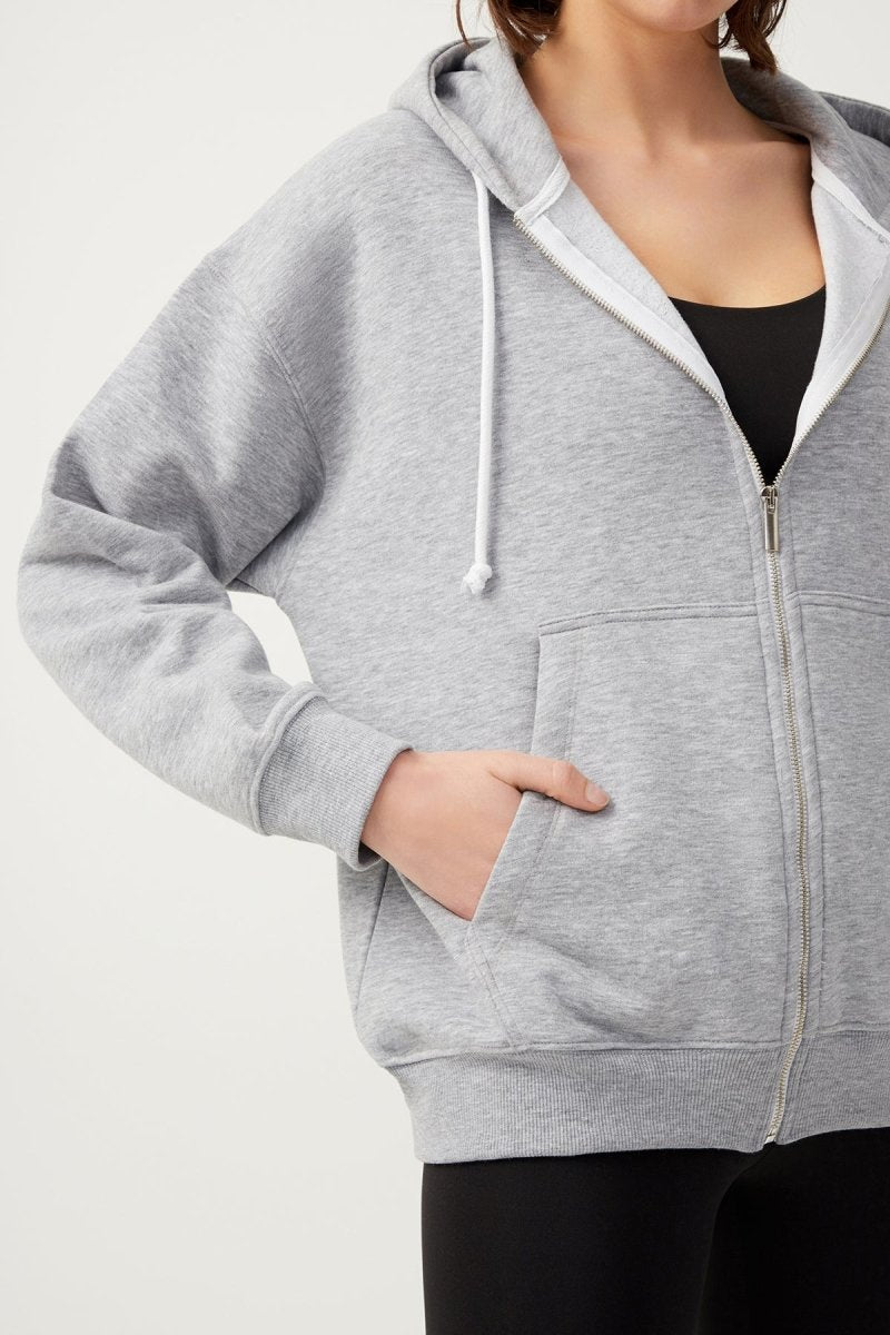 Kapüşonlu Fermuarlı Sweatshirt