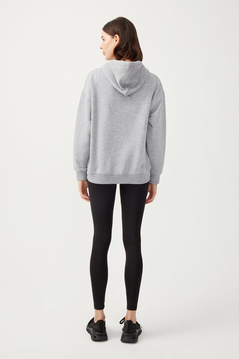 Kapüşonlu Fermuarlı Sweatshirt