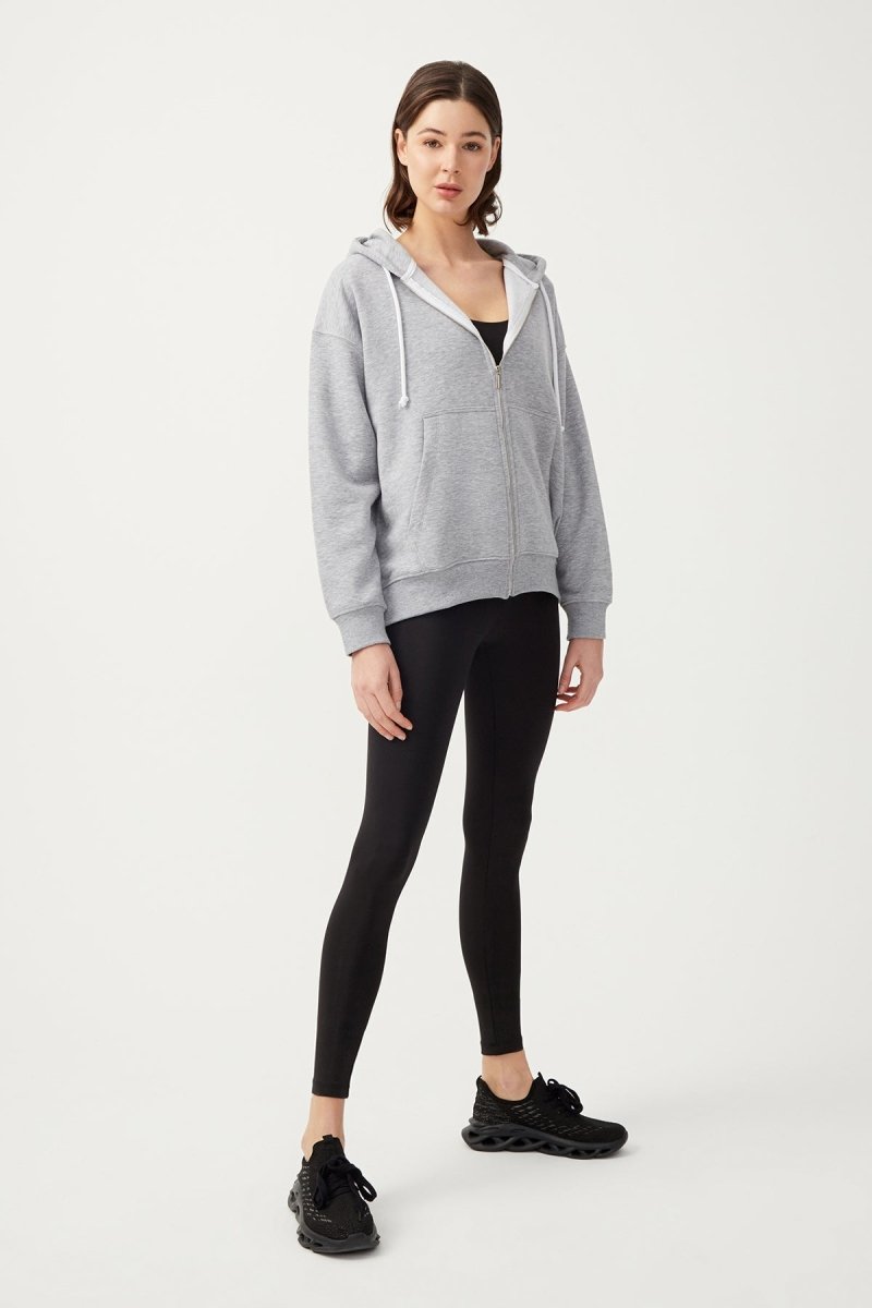 Kapüşonlu Fermuarlı Sweatshirt