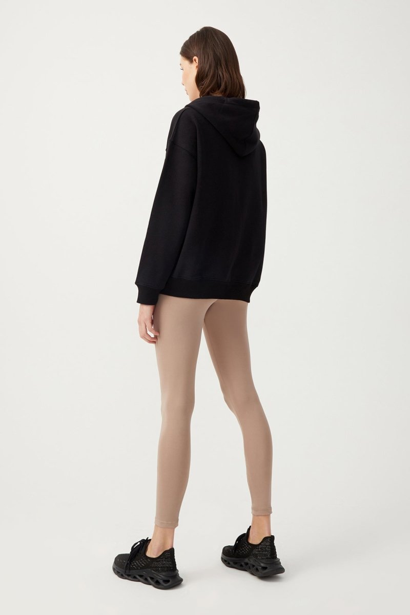 Kapüşonlu Fermuarlı Sweatshirt