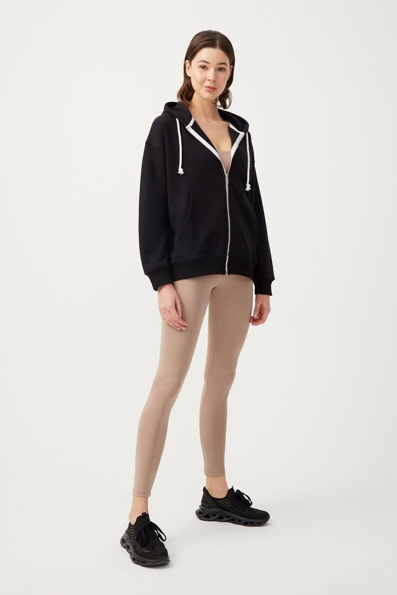 Kapüşonlu Fermuarlı Sweatshirt