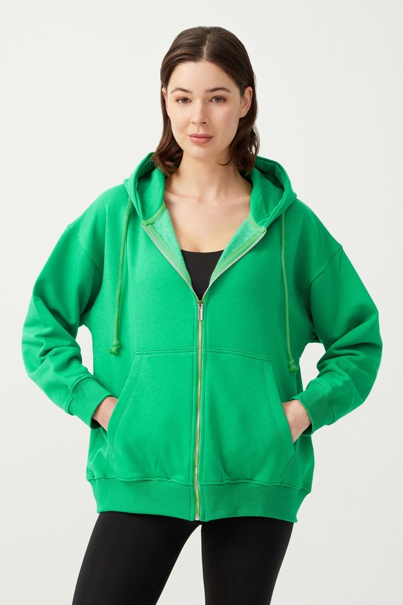 Kapüşonlu Fermuarlı Sweatshirt