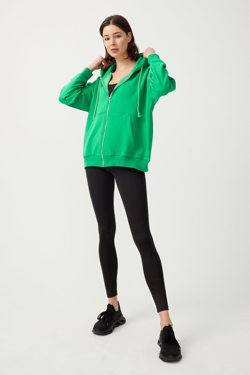 Kapüşonlu Fermuarlı Sweatshirt