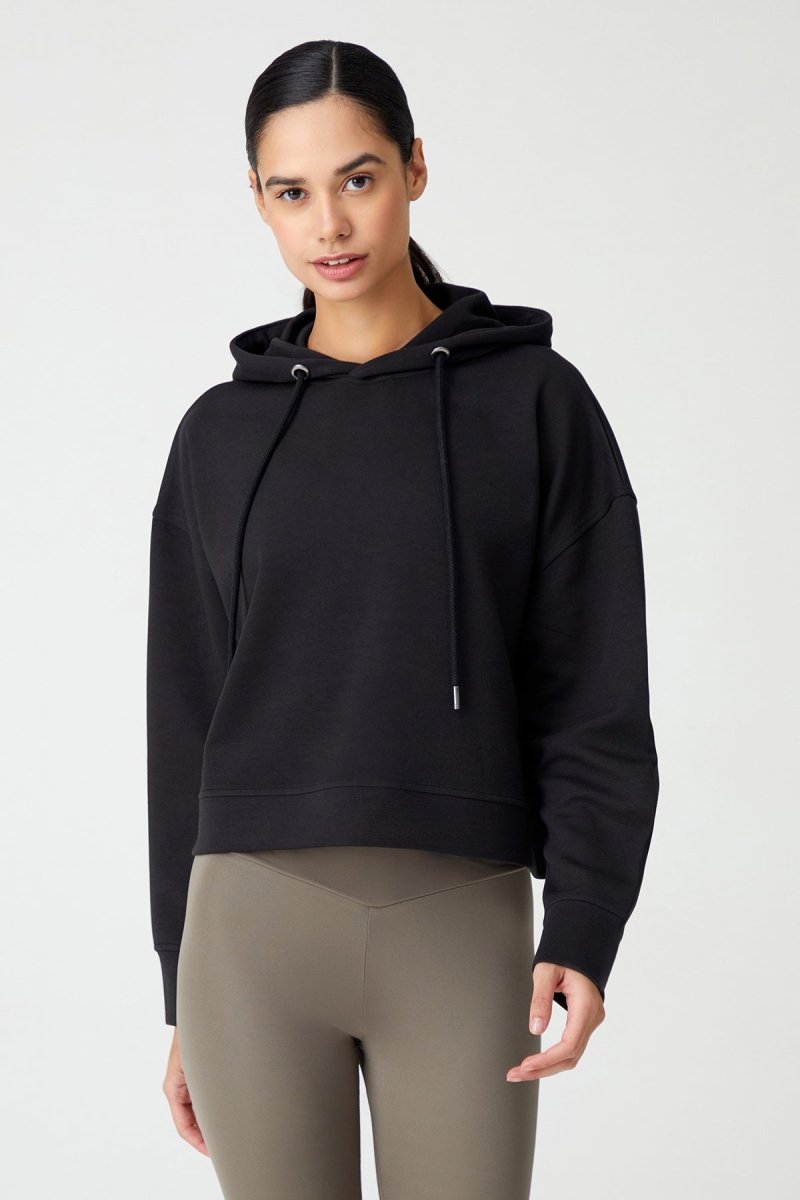 Kapüşonlu Kısa Sweatshirt
