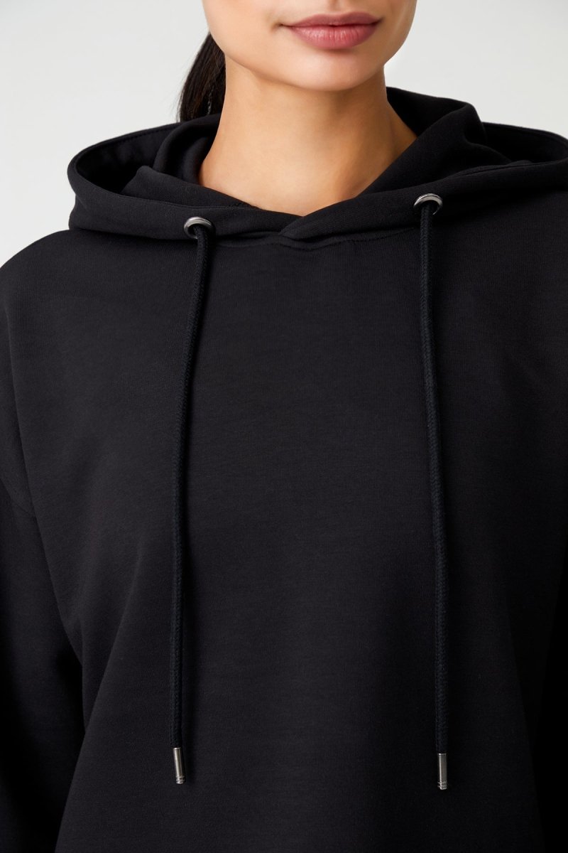 Kapüşonlu Kısa Sweatshirt