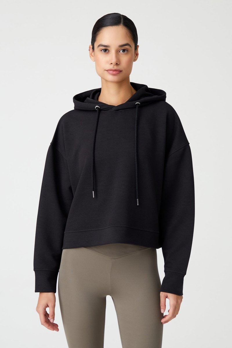 Kapüşonlu Kısa Sweatshirt