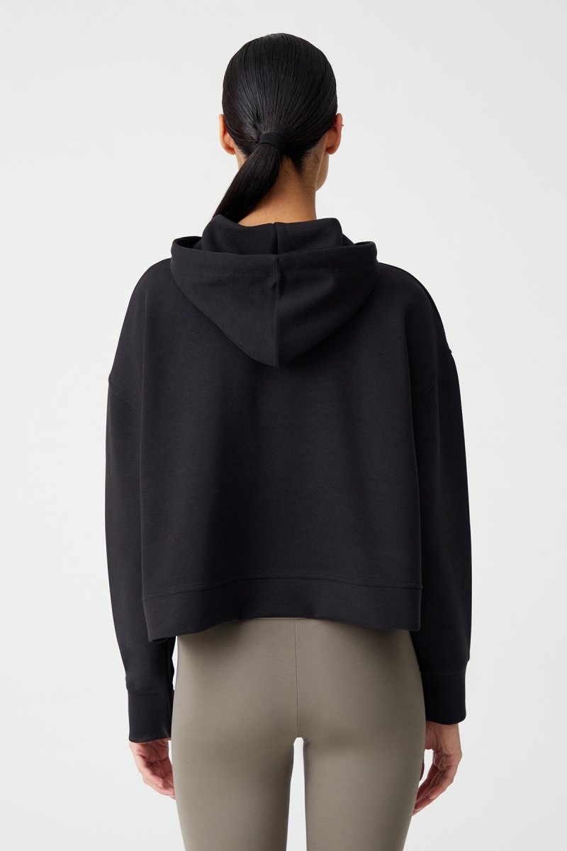 Kapüşonlu Kısa Sweatshirt