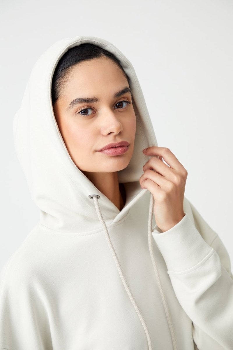 Kapüşonlu Kısa Sweatshirt