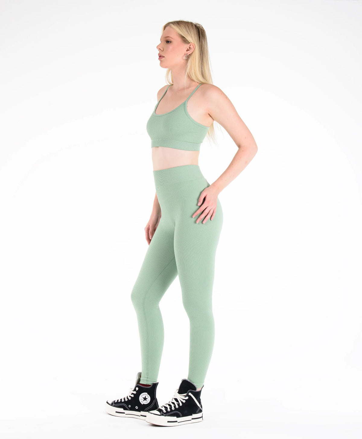 Fitilli Dikişsiz Pilates Taytı
