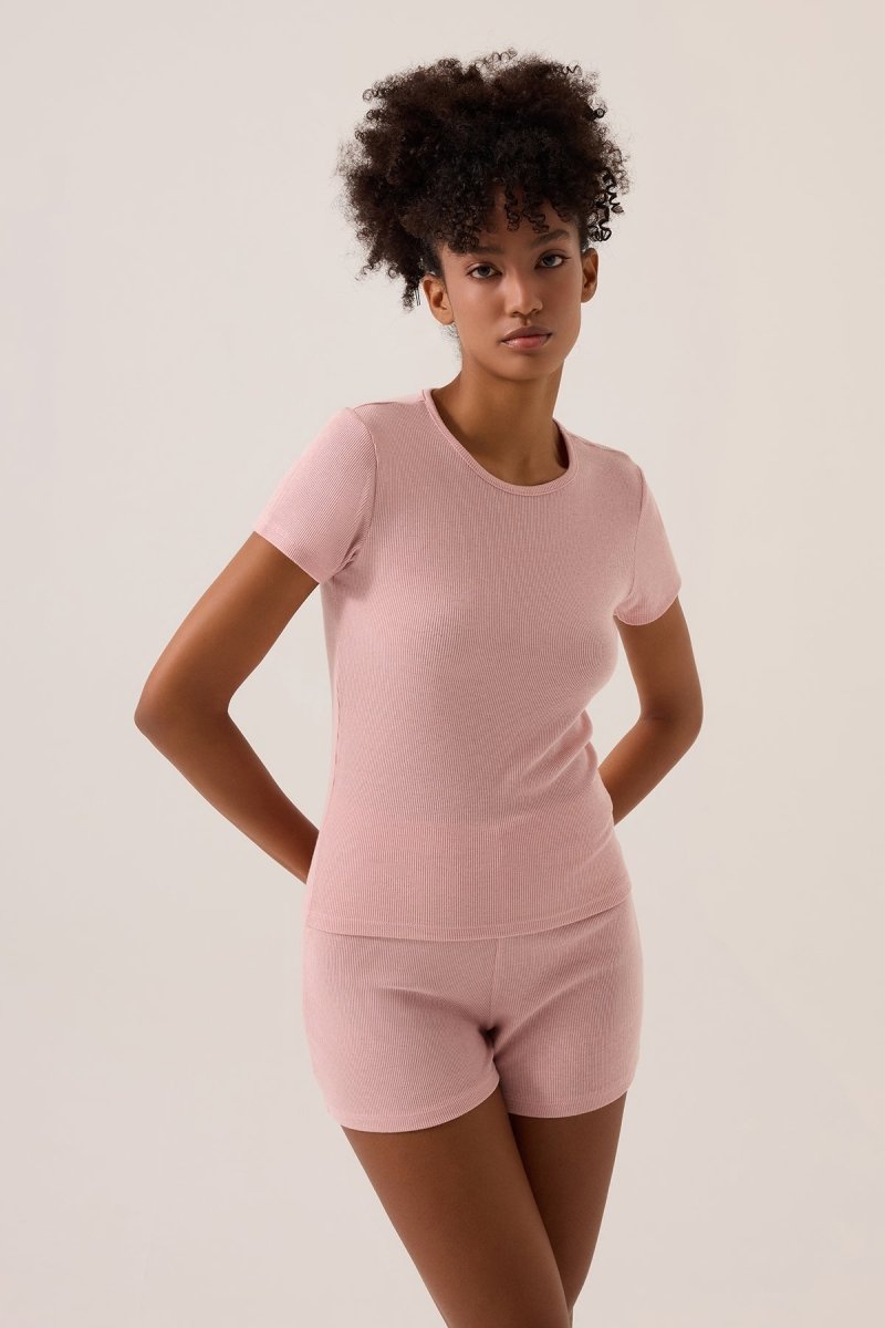 Modal Kısa Kollu Şortlu Pijama Takımı