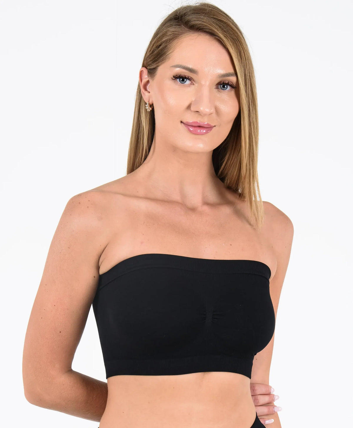 3'lü Dikişsiz Straplez Üst