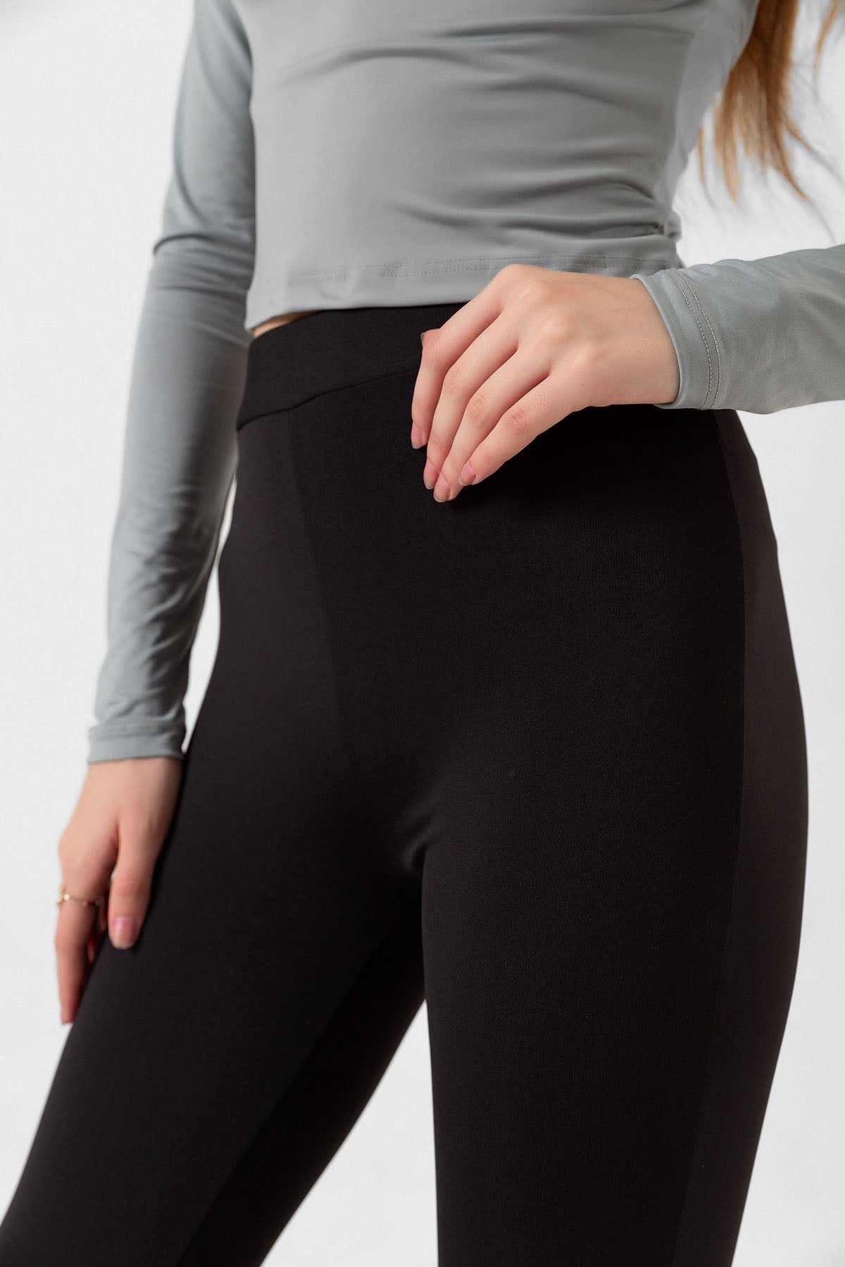 Şardonlu Geniş Paça Pantolon