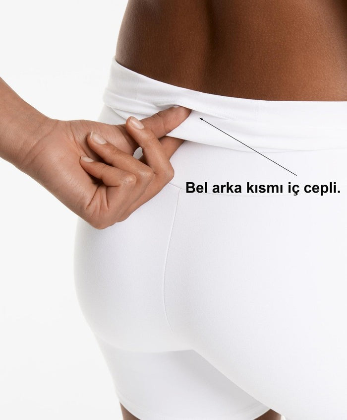 Yüksek Bel Kısa Spor Tayt